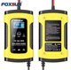 Зарядний пристрій автомобільного акумулятора Foxsur 12V 5A імпульсний зарядний пристрій з РК-дисплеєм - зображення 3