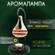 Аромалампа керамическая на металлической подставке со съемной чашей Белая с красными полосками - изображение 1