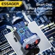Автомобільний зарядний пристрій ESSAGER ES-CC10 80W (PPS, PD3.0, QC3.0) 2A+1C PowerDisplay Grey (43709) - зображення 5
