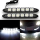 LED дневные ходовые огни Avtoaks гибкие 12V 6 SMD белый свет 17.2 см 2 шт - изображение 6