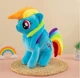 М'яка іграшка плюшева поні Rainbow Dash, Рейнбоу Деш, Веселка. Май Літл Поні My Little Pony 30 см - зображення 1