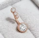 Серьга для пирсинга пупка Asteel P08 цвет золото - изображение 2