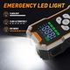 Пуско-зарядное устройство (бустер) для авто BAOLEXIN N5 22000 mAh, 12V 3200A, с компрессором 150 PSI — Jump Starter, Power Bank QC 3.0, LED-фонарь - изображение 6