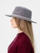 Шляпа шерстяная канотье с цепью D.Hats цвет серый - изображение 3