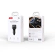FM модулятор XO BCC17 Car Charger Smart Bluetooth Dual Port PD 30W Чорний (BCC17.black) - изображение 4