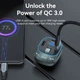 FM модулятор Vention PD 54W 3-Port USB (C+A+A) LED/USB Flash/Bluetooth, вольтметр (FFLB0) - изображение 5