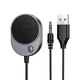 FM-трансмиттер Hoco E150 Bluetooth 5.4 AUX с кабелем 1,5 м Серый (E150) - изображение 1