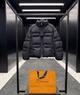 Чоловічий зимовий пуховик Louis Vuitton чорний з об’ємним силуетом XXL - зображення 3