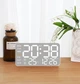 Годинник Deepfox DS-5515 LED цифровий електронний настільний/настінний Будильник Дата Температура 21.5х11см білий - зображення 1