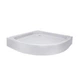 Lidz Душовий піддон KAPIELKA ST80x80x14 низький, напівкруглий, діаметр зливу 52 мм - изображение 3