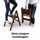 Стемянка бытовая деревянная для дома, дачи, квартиры Тонкая лестница на 2 ступени нагрузка 120 кг Студія Дерева Цвет Белый - изображение 6