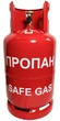 Газовий балон 12,3 л металевий SafeGas з вентилем Covagna - зображення 6