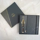 Набір Parker IM 17 Premium Black GT FP F перова ручка + блокнот 24 011b26 - зображення 5