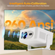 Портативный проектор Magcubic HY300Max с экраном, Android 14 с автофокусом 400 ANSI, WiFi 6, поддержка Full HD - изображение 5