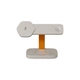 Зарядний пристрій Canyon wireless charger HEXAGON WCS-310 3in1 LightGrey/Orange (CNS-WCS310LGOR) - зображення 1