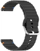 Ремешок BeCover Ribbed Straight 20mm для Samsung Galaxy Watch 7 40/44mm/7 FE/6/6 Classic/5/5 Pro/4/4 Classic/Watch 3 41mm Black (BC_714840) - изображение 2