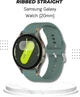 Ремешок BeCover Ribbed Straight 20mm для Samsung Galaxy Watch 7 40/44mm/7 FE/6/6 Classic/5/5 Pro/4/4 Classic/Watch 3 41mm Dark Green (BC_714844) - изображение 5