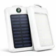 УМБ Power Bank Solar 18000 mAh мобільне зарядне з сонячною панеллю та лампою, Power Bank Charger White - зображення 1