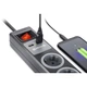 Сетевой удлинитель REAL-EL RS-3 USB CHARGE 1.8m, black (EL122500001) - изображение 6