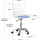 Детское кресло Indigo Evo-kids H-232 W/BL, White/Blue - изображение 2