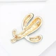 Брошь BROCHE бижутерия Растения Кактус зелёная BRBF115275 - изображение 4