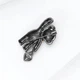 Брошь BROCHE бижутерия Животные Мишка с сердечком чёрная BRBF115278 - изображение 3