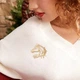 Брошь BROCHE бижутерия Животные Лошадь золотистая BRBF115281 - изображение 4