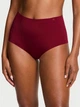 Женские трусики Victoria’s Secret (275139175325) No-Show Modern Brief XL бордовые - изображение 1