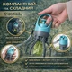 Портативный сборщик отходов / экскрементов животных с биоразлагаемыми пакетами диспенсер для пакетов уборки за собаками, зеленый (PET15) - изображение 3