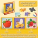Магнітний пазл-книжка 3-в-1 Leveled Puzzle: Фрукти - изображение 1