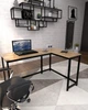Письменный угловой стол в стиле лофт EcoLoft Контур DSP-1345-1 Дуб Аппалачи - изображение 4