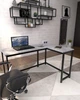 Письменный угловой стол в стиле лофт EcoLoft Контур DSP-1345-10 Бетон Миллениум - изображение 1