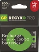 Акумулятор GP Recyko 800mAh Eco (GP85AAAHCBR21-2TLB6), Ni-MH AAA, 1.2V, 2.4A, LSD70-5, Box 6шт. - зображення 1