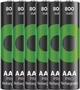 Акумулятор GP Recyko 800mAh Eco (GP85AAAHCBR21-2TLB6), Ni-MH AAA, 1.2V, 2.4A, LSD70-5, Box 6шт. - зображення 3