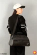Дорожная спортивная сумка из Cordura 44×23×18 см, съёмный ремень, чёрная - изображение 5