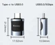 OTG адаптери 3 в 1 Type-C USB-A Micro USB Essager ES-OTG33 чорний - зображення 4