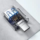 OTG адаптери 3 в 1 Type-C USB-A Micro USB Essager ES-OTG33 чорний - зображення 6