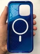 Чохол протиударний силіконовий Tech21 Evo Check MagSafe для Iphone 14 Pro (6.1") Classic Blue T21-9838 - зображення 9