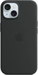 Чехол противоударный силиконовый Silicone Case with MagSafe для Apple Iphone 15 (6.1") Midnight Black - изображение 9