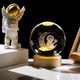 3D нічник "Кришталева куля дівчина на Місяці з планетою", світлодіодний нічник (1010631-Other-5) - зображення 4
