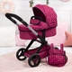 Коляска для ляльки Bayer Design XEO 17067AA Бордова (4003336170672) (955555913941033) - Уцінка - зображення 8