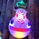 Новогодняя гирлянда-штора Снежинка и Снеговик 3х0.7 м 90LED Разноцветное светодиодное украшение на окно для праздничного интерьера с питанием 220В - изображение 2