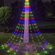 Гирлянда Конский хвост от сети, 2,5 м, 20 нитей, 500 LED, RGB - изображение 3