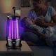 Ловушка для насекомых электрическая 5 Вт USB уничтожитель комаров и мух с петлей для подвешивания 50 кв.м Черная - изображение 2