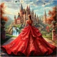 Набор для вышивки крестом JOZYSH "Рубиновый закат" 14CT, 40x40 см, канва Аида с нанесенным рисунком - изображение 1