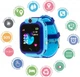 Детские смарт часы для мальчика Smart Baby watch XO-H100 с камерой, синий - изображение 3