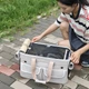 Сумка переноска для кота кошки собаки до 8 кг с сетчатым окошком белая (002291) - изображение 5