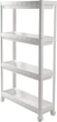 Этажерка Violet House 6014 Long Shelf 54x18x91 см 4-х ярусная Белая (6014 Long Shelf 4 пол. WHITE 54*) - изображение 1