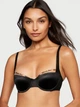 Бюстгальтер женский Victoria's Secret Very Sexy Logo Embroidered Balconette Black (38D) - изображение 1