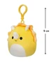 М'яка іграшка на кліпсі SQUISHMALLOWS – ТРИЦЕРАТОПС (9 cm) - изображение 3